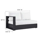 Tahoe 2-Piece Outdoor Aluminum Chaise Sectional Sofa by HouseOfZazla