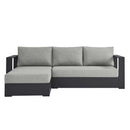 Tahoe 2-Piece Outdoor Patio Powder-Coated Aluminum Sectional Sofa Set by HouseOfZazla