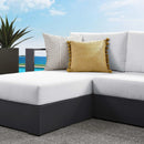 Tahoe 2-Piece Outdoor Patio Powder-Coated Aluminum Sectional Sofa Set by HouseOfZazla