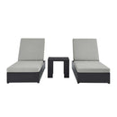 Tahoe 3-Piece Outdoor Patio Chaise Lounge Set by HouseOfZazla