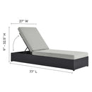 Tahoe 3-Piece Outdoor Patio Chaise Lounge Set by HouseOfZazla