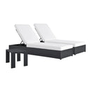 Tahoe 3-Piece Outdoor Patio Chaise Lounge Set by HouseOfZazla