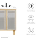 Calla 24" Perforated Metal Bathroom Vanity by Modway by HouseOfZazla