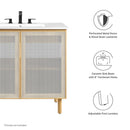 Calla 36" Perforated Metal Bathroom Vanity by Modway by HouseOfZazla