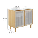 Calla 36" Perforated Metal Bathroom Vanity by Modway by HouseOfZazla