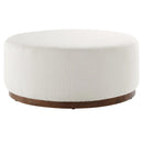 Tilden Large 38" Round Boucle Upholstered Ottoman by Modway by HouseOfZazla