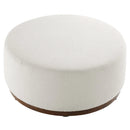 Tilden Large 38" Round Boucle Upholstered Ottoman by Modway by HouseOfZazla