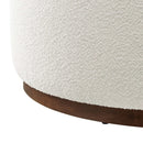 Tilden Large 38" Round Boucle Upholstered Ottoman by Modway by HouseOfZazla