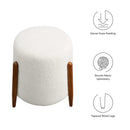 Riven Upholstered Boucle Fabric Ottoman by Modway by HouseOfZazla