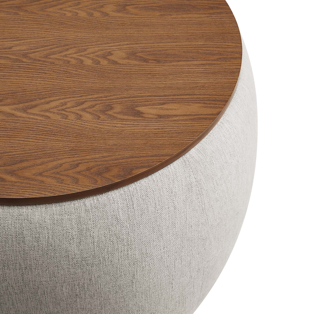 Perla Woven Heathered Fabric Upholstered Storage Ottoman by Modway, photo 9 of 14