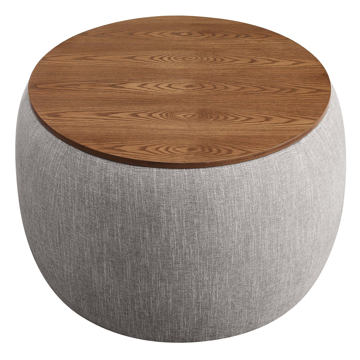 Perla Woven Heathered Fabric Upholstered Storage Ottoman by Modway, photo 5 of 14