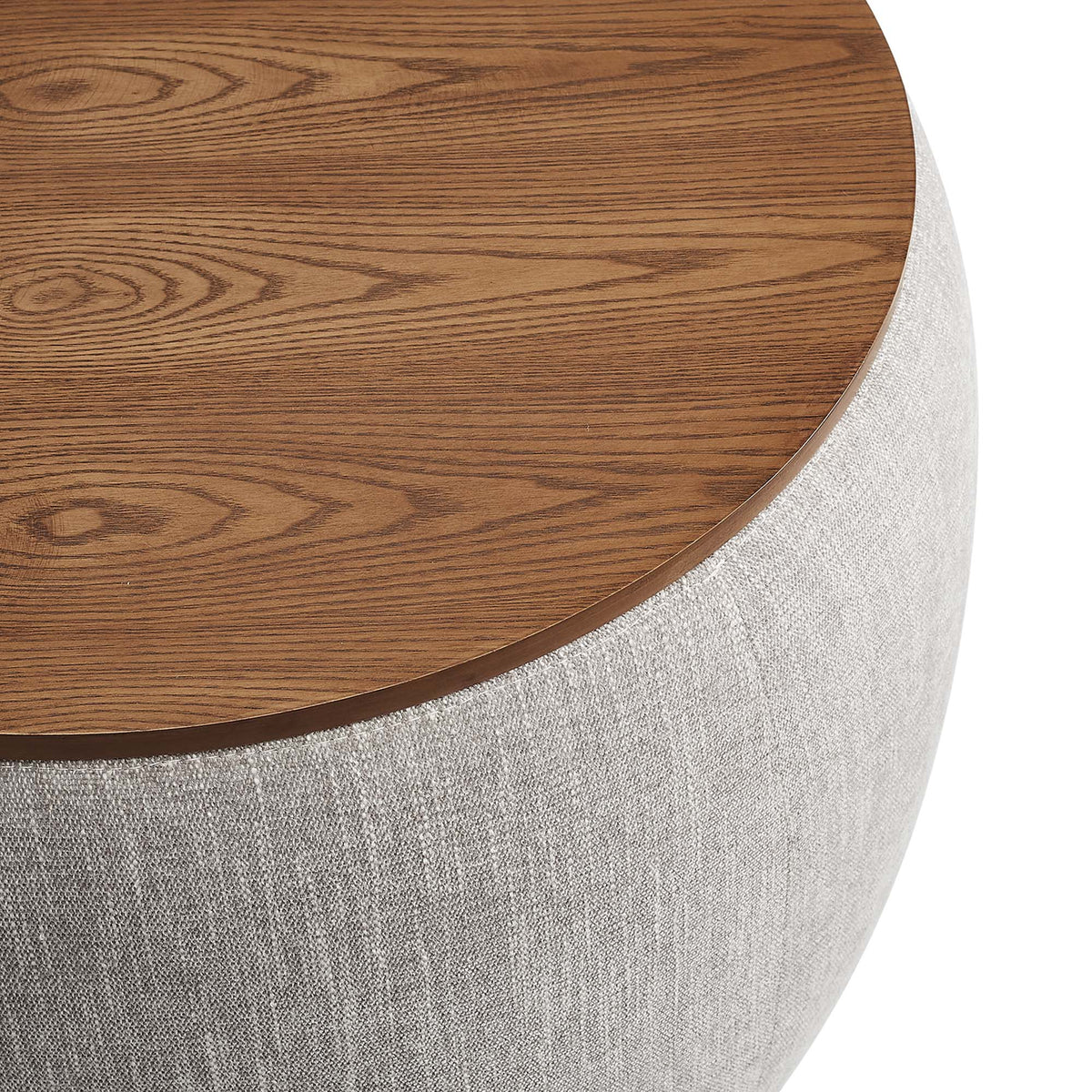 Perla Woven Heathered Fabric Upholstered Storage Ottoman by Modway, photo 6 of 14