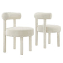 Toulouse Boucle Fabric Dining Chair Set of 2 by Modway by HouseOfZazla
