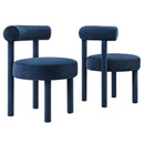 Toulouse Performance Velvet Dining Chair Set of 2 by Modway by HouseOfZazla