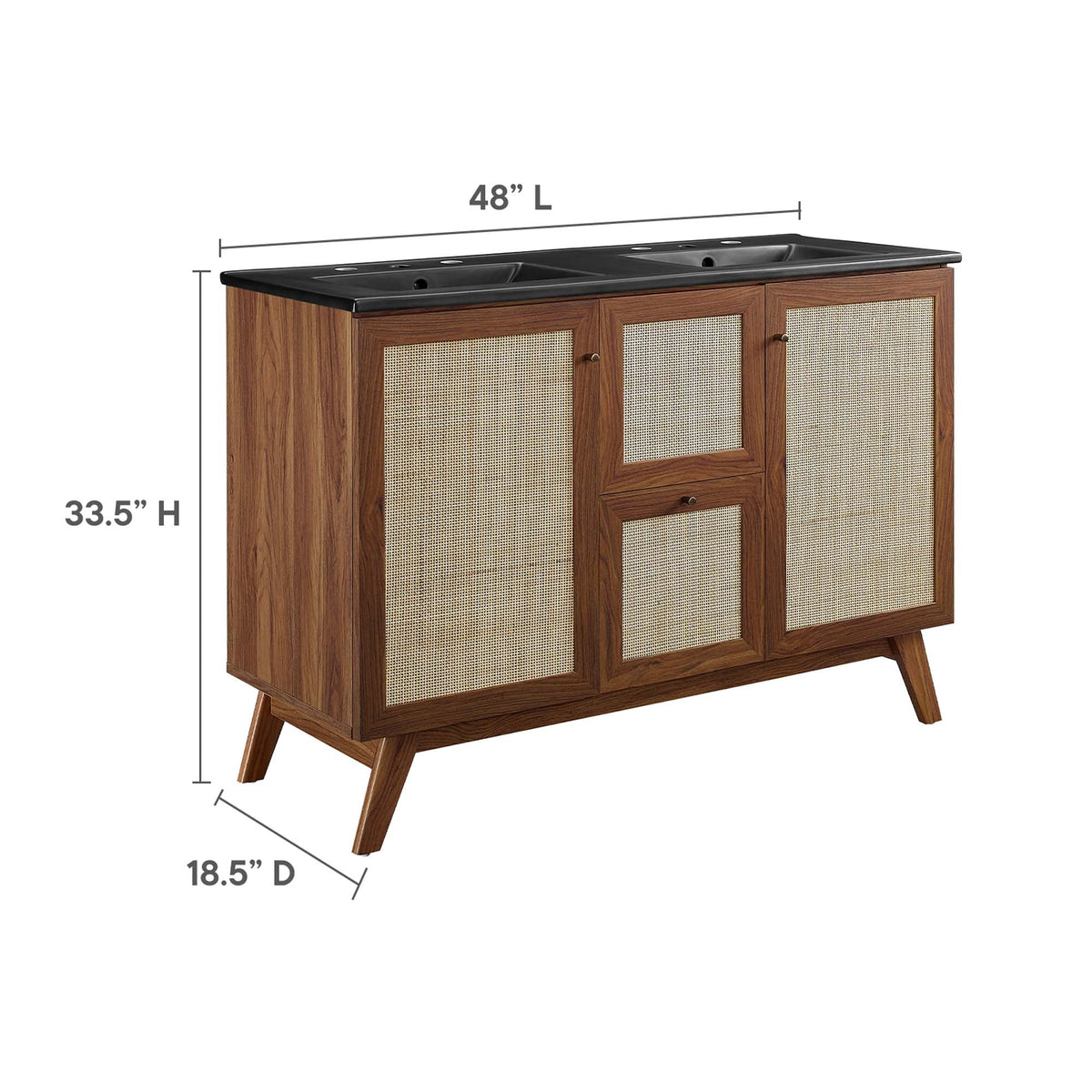 Soma 48" Double Sink Bathroom Vanity by Modway, photo 2 of 28