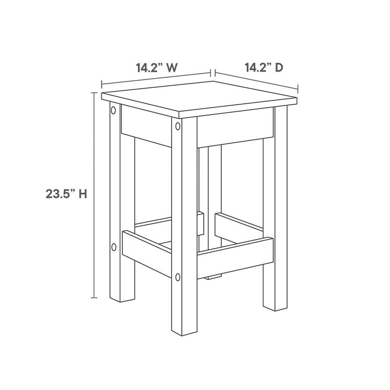 Galley 3-Piece Kitchen Island and Stool Set by Modway, photo 4 of 7
