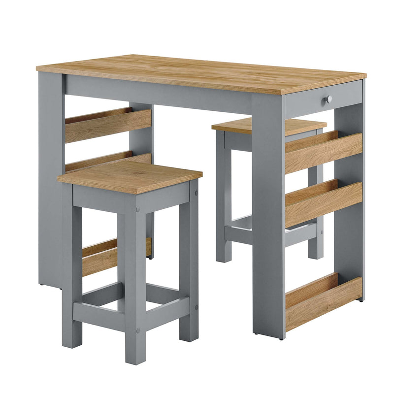 Galley 3-Piece Kitchen Island and Stool Set by Modway, photo 6 of 7