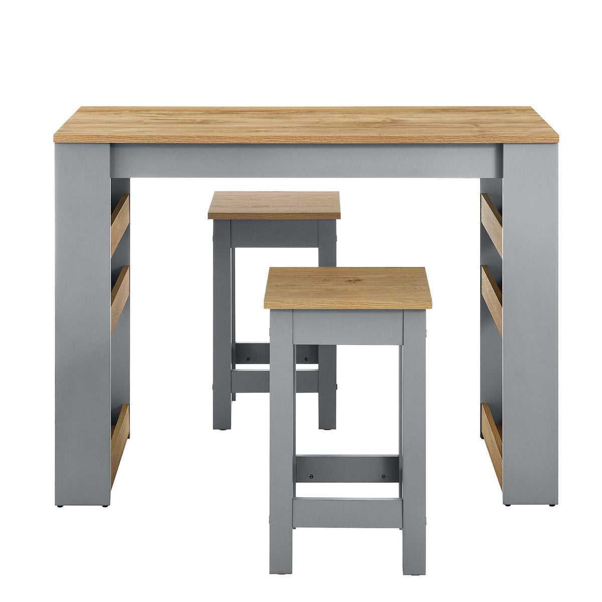 Galley 3-Piece Kitchen Island and Stool Set by Modway, photo 7 of 7