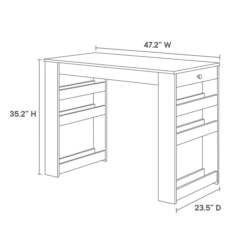 Galley 3-Piece Kitchen Island and Stool Set by Modway, photo 3 of 7