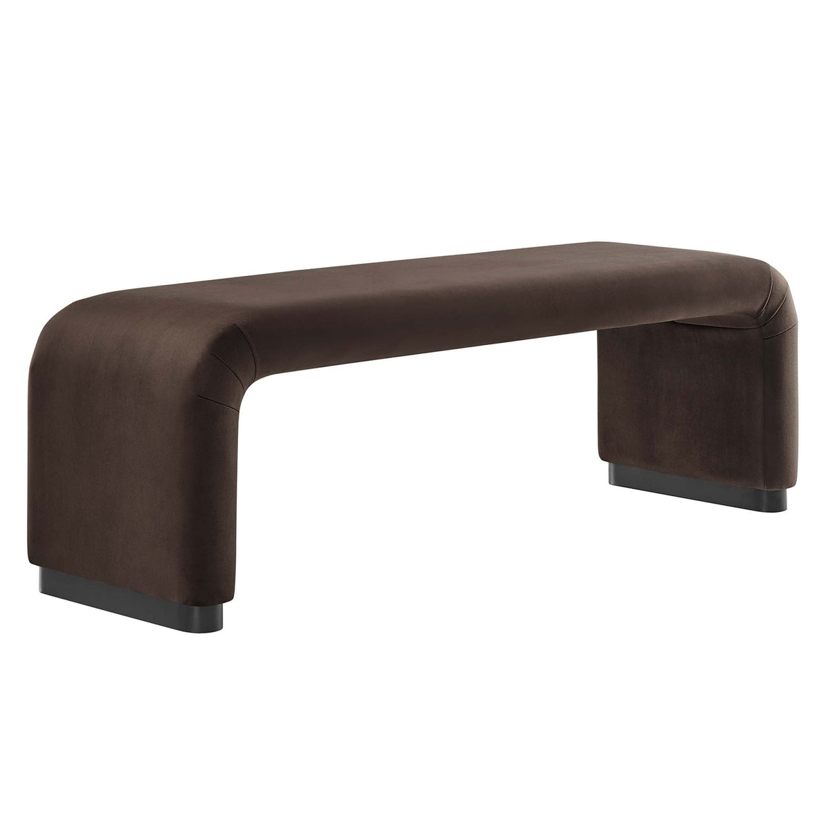 Koda Performance Velvet Waterfall Long Bench by Modway, photo 46 of 46