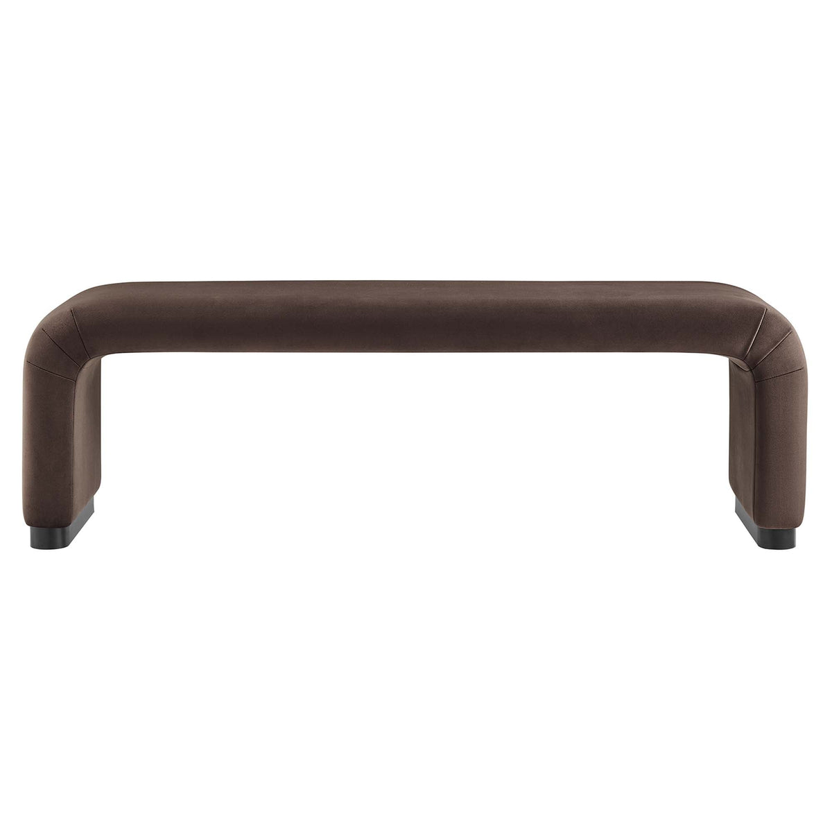 Koda Performance Velvet Waterfall Long Bench by Modway, photo 25 of 46
