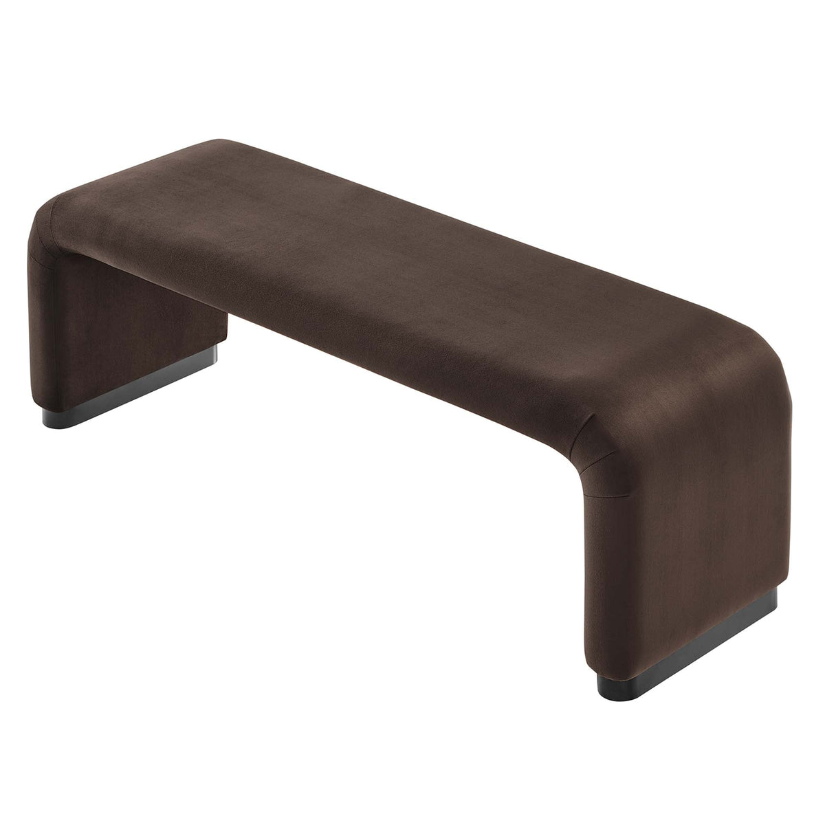 Koda Performance Velvet Waterfall Long Bench by Modway, photo 19 of 46