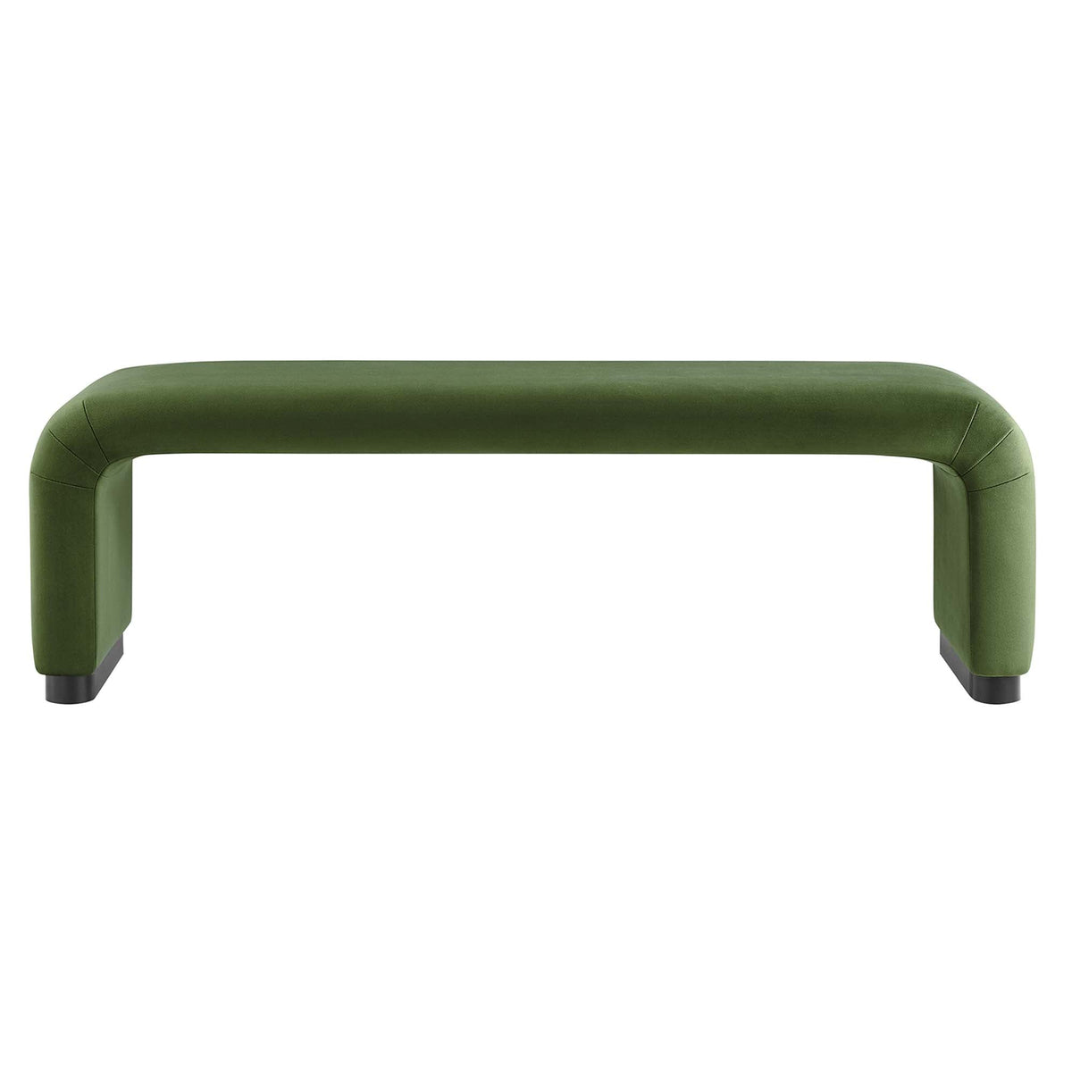 Koda Performance Velvet Waterfall Long Bench by Modway, photo 23 of 46