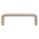 Koda Performance Velvet Waterfall Long Bench by Modway by HouseOfZazla