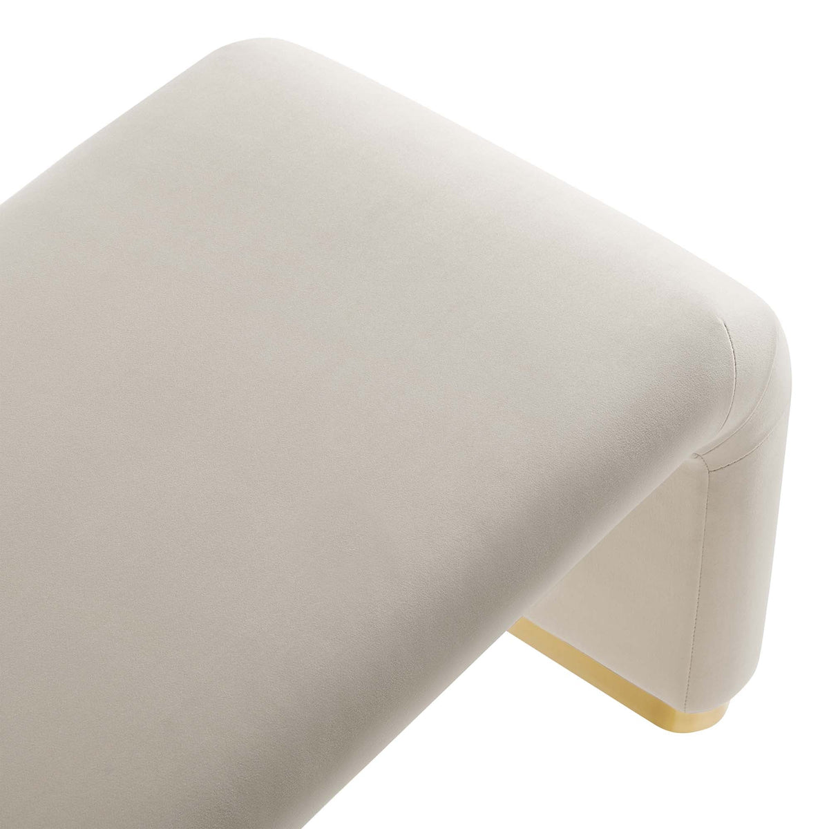 Koda Performance Velvet Waterfall Long Bench by Modway, photo 10 of 46