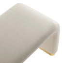 Koda Performance Velvet Waterfall Long Bench by Modway by HouseOfZazla
