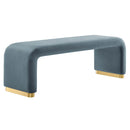 Koda Performance Velvet Waterfall Long Bench by Modway by HouseOfZazla