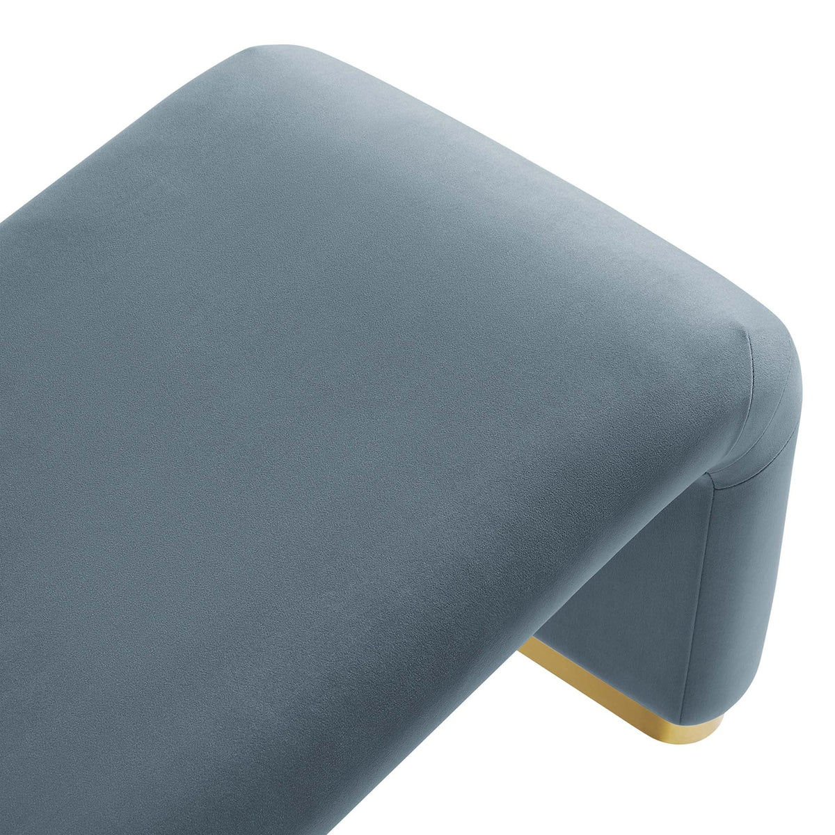 Koda Performance Velvet Waterfall Long Bench by Modway, photo 9 of 46