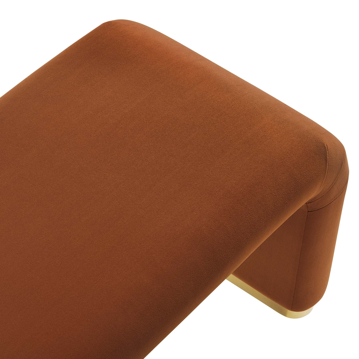 Koda Performance Velvet Waterfall Long Bench by Modway, photo 8 of 46