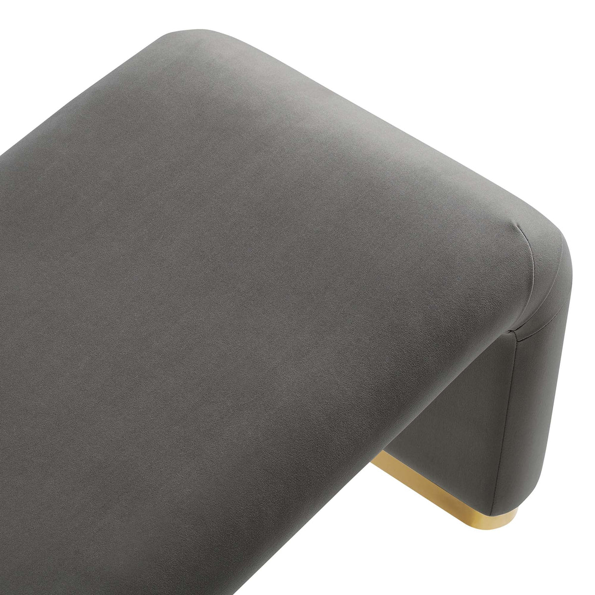 Koda Performance Velvet Waterfall Long Bench by Modway, photo 7 of 46