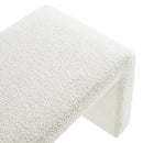 Simba Boucle Fabric Waterfall Long Bench by Modway by HouseOfZazla
