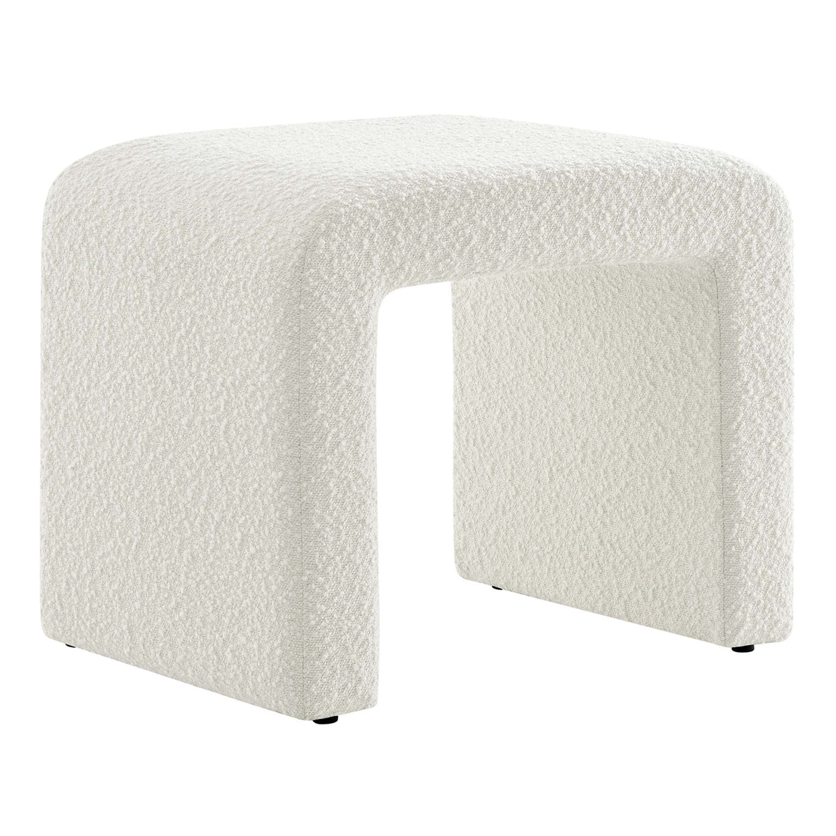 Simba Boucle Fabric Waterfall Stool by Modway