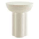 Caspian Round Concrete Side Table by Modway by HouseOfZazla