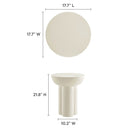 Caspian Round Concrete Side Table by Modway by HouseOfZazla