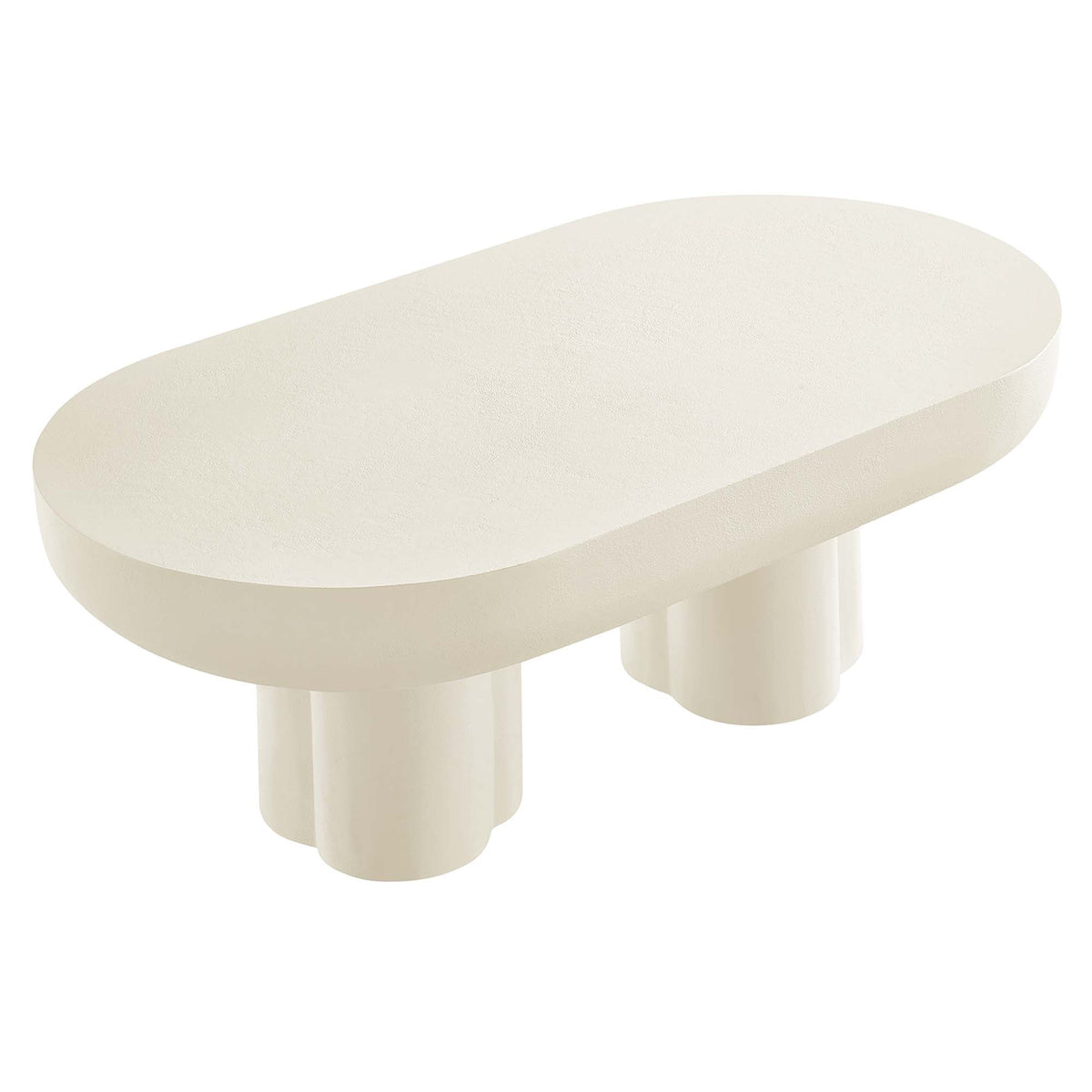 Caspian Oval Concrete Coffee Table by Modway, photo 4 of 14