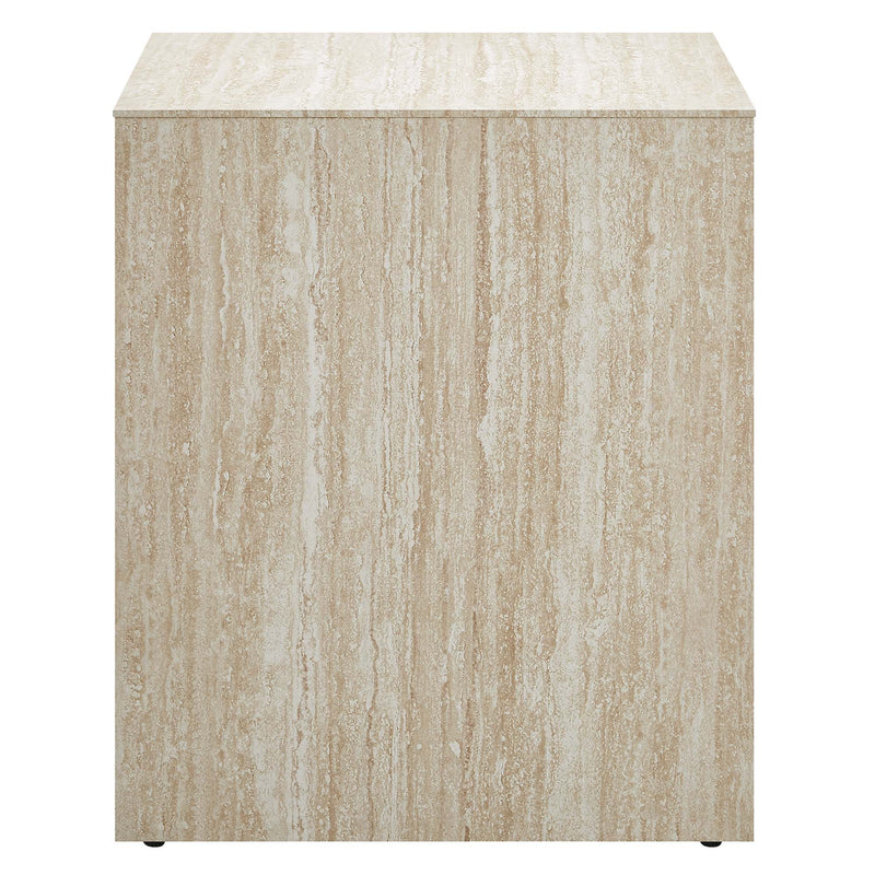 Mirella Faux Travertine Side Table by Modway, photo 5 of 7