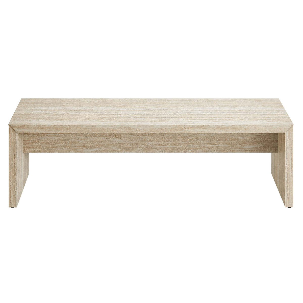 Mirella 62" Faux Travertine Long Bench by Modway, photo 6 of 7