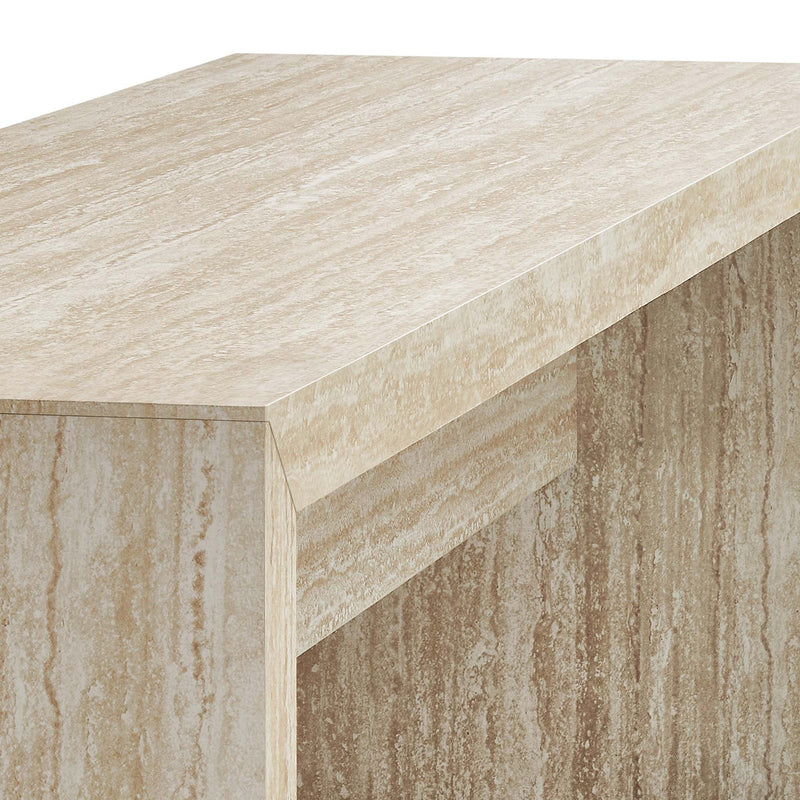 Mirella 62" Faux Travertine Long Bench by Modway, photo 7 of 7