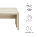 Mirella 53.5" Faux Travertine Indoor Bench by Modway by HouseOfZazla