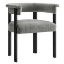 Imogen Fabric Upholstered Barrel Dining Chairs Set of 2 by HouseOfZazla