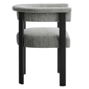Imogen Fabric Upholstered Barrel Dining Chairs Set of 2 by HouseOfZazla