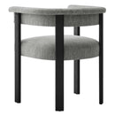 Imogen Fabric Upholstered Barrel Dining Chairs Set of 2 by HouseOfZazla