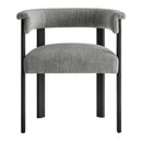 Imogen Fabric Upholstered Barrel Dining Chairs Set of 2 by HouseOfZazla