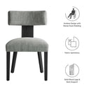 Nalani Fabric Upholstered Dining Chairs Set of 2 by Modway by HouseOfZazla