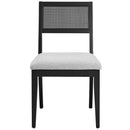 Nimba Faux Rattan Fabric Dining Chairs Set of 2 by Modway by HouseOfZazla