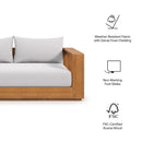 Tahoe Acacia Wood Outdoor Patio Loveseat by Modway by HouseOfZazla